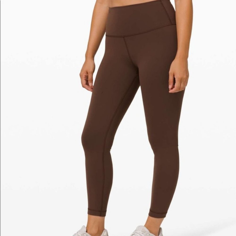 Lululemon Wunder Train Tight 25" Brown Earth